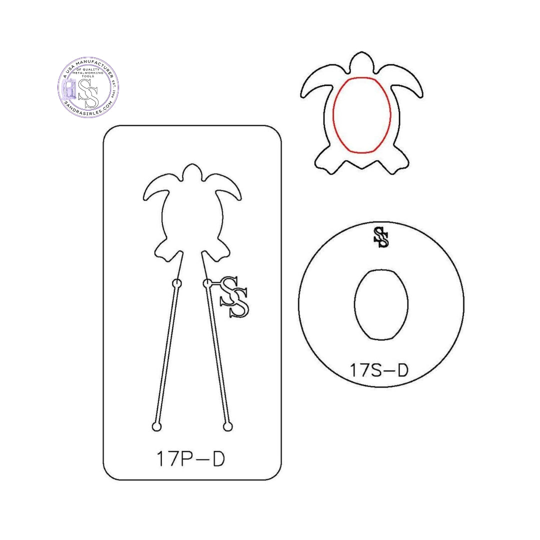 S&P DUOS: SILHOUETTE & PANCAKE DIE DUO: 17S-D, 17P-D TURTLE